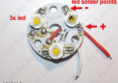 PCB with LEDs