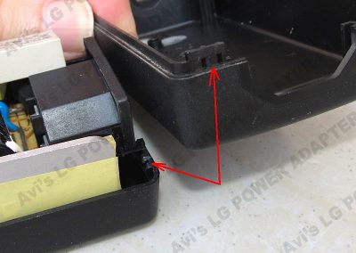 Closer view of the snap