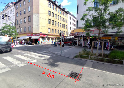 מיקום פס עצירה מקדים באירופה